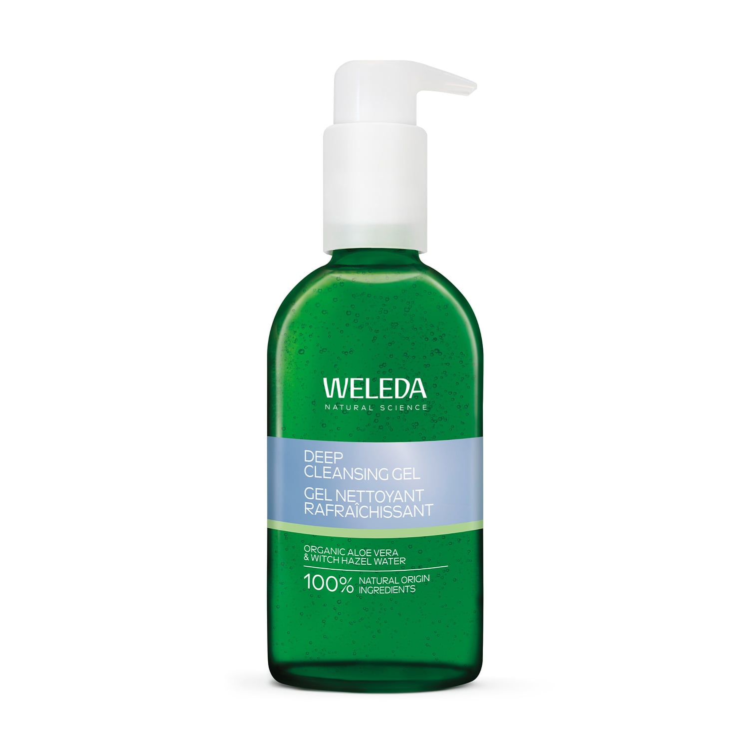 Гель для глибокого очищення обличчя Weleda Deep Cleansing Gel для нормальної та комбінованої шкіри, з органічним алое та гамамелісом, 150 мл